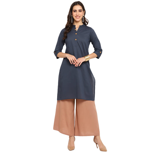 Cotton Kurti with Traditional Sleeves for Women