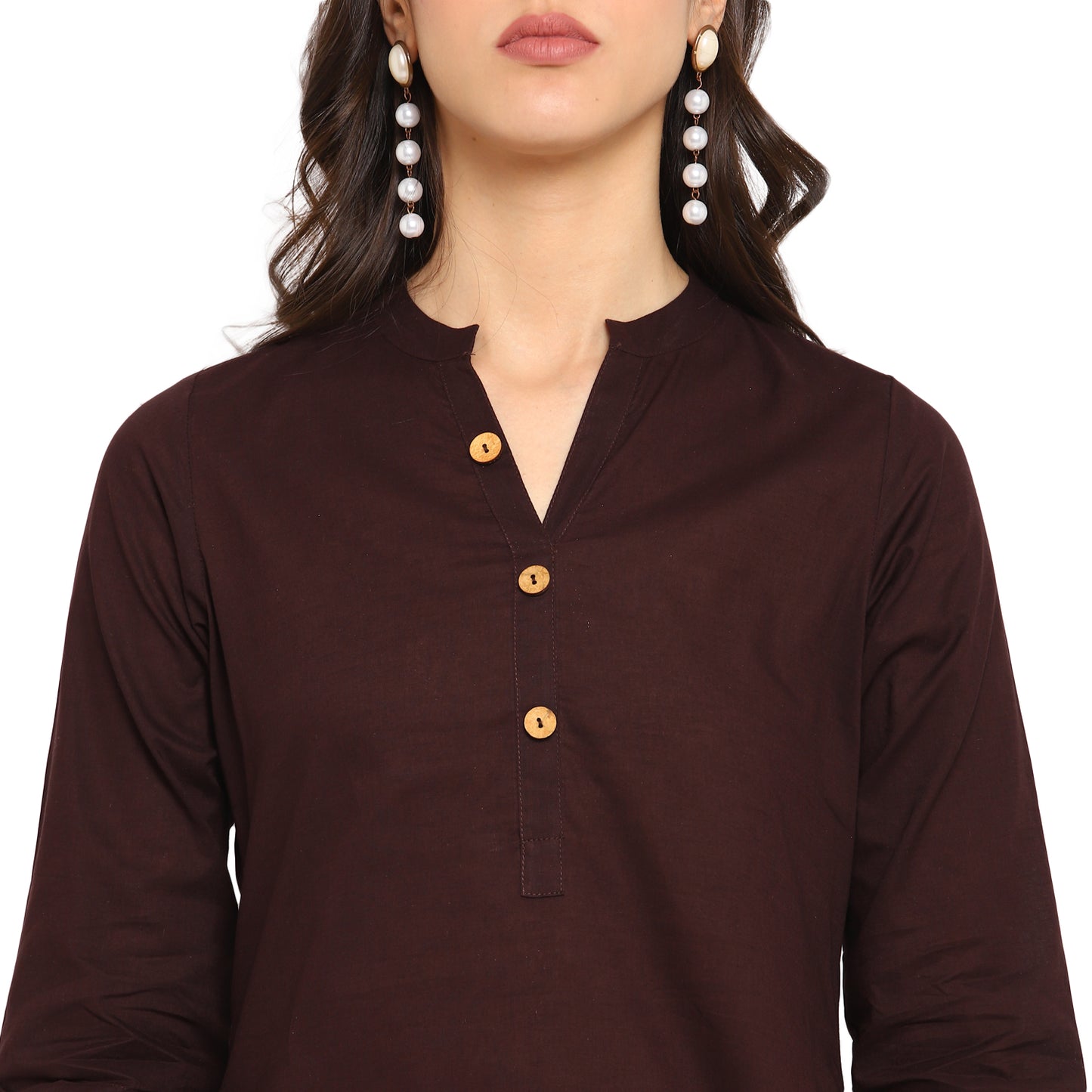 Cotton Kurti with Traditional Sleeves for Women