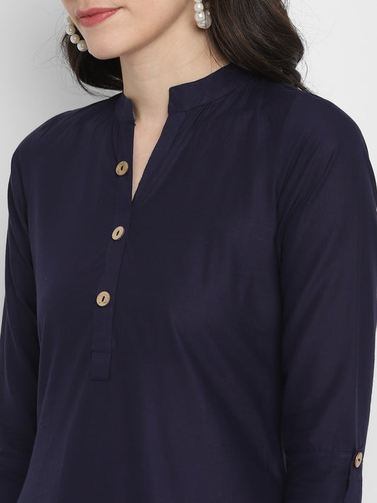 Cotton Kurti with Traditional Sleeves for Women