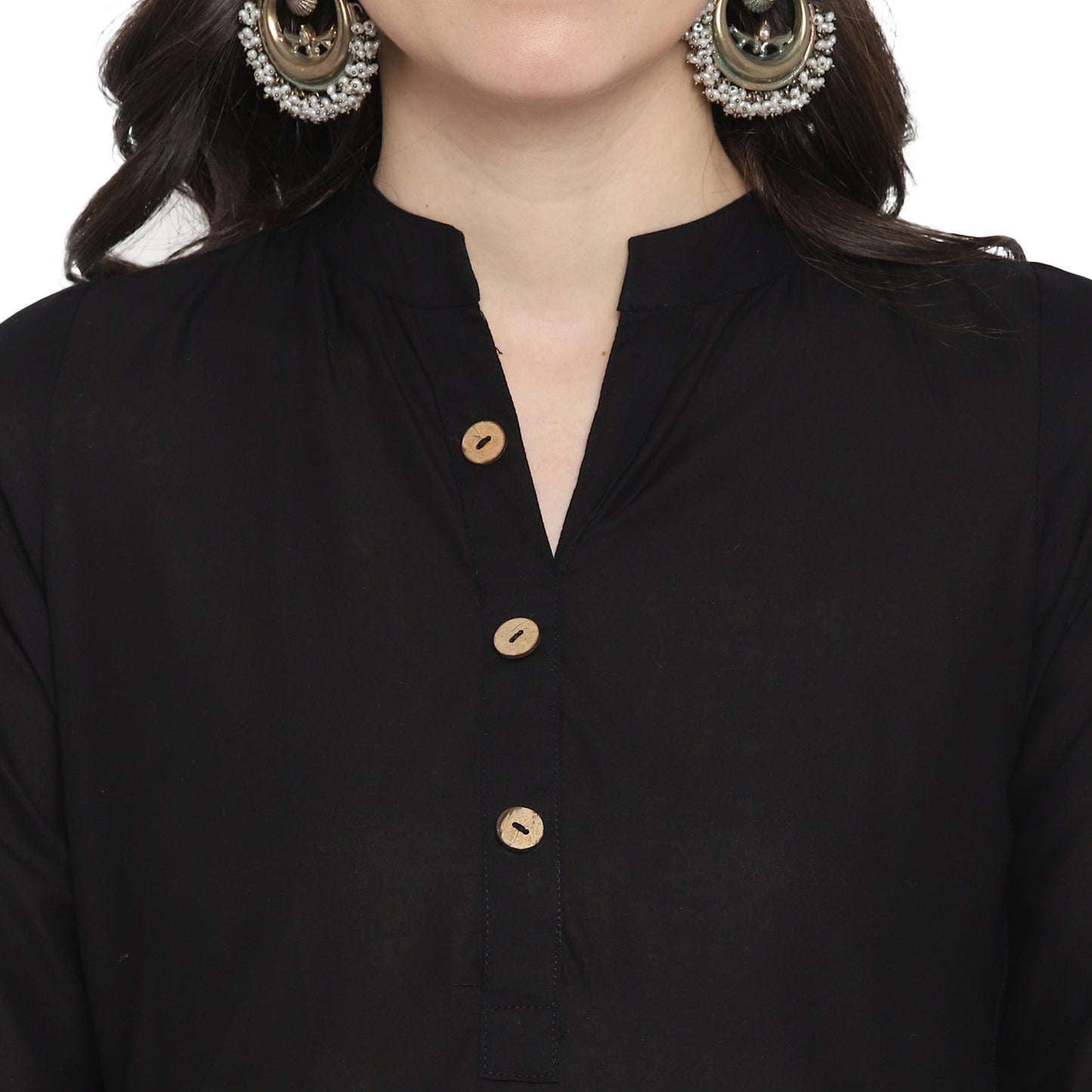 Cotton Kurti with Traditional Sleeves for Women