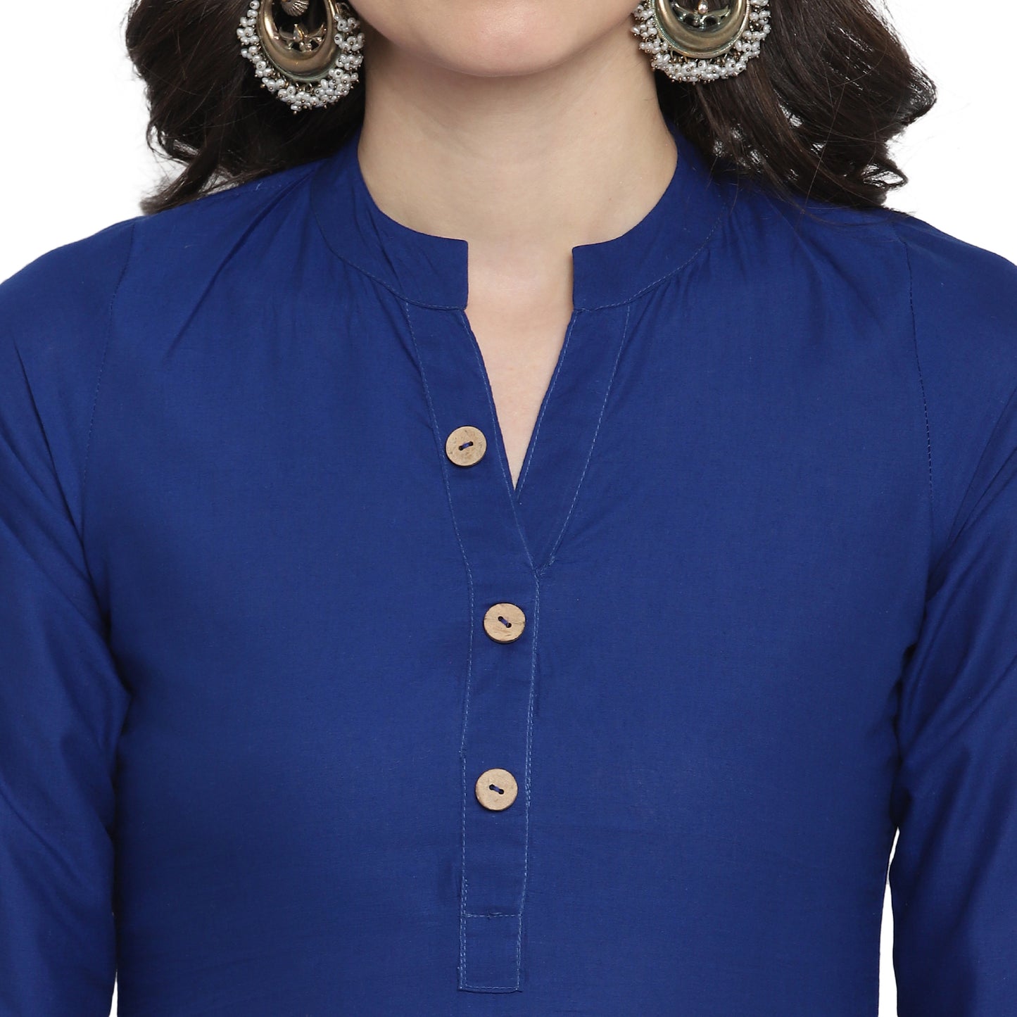 Cotton Kurti with Traditional Sleeves for Women