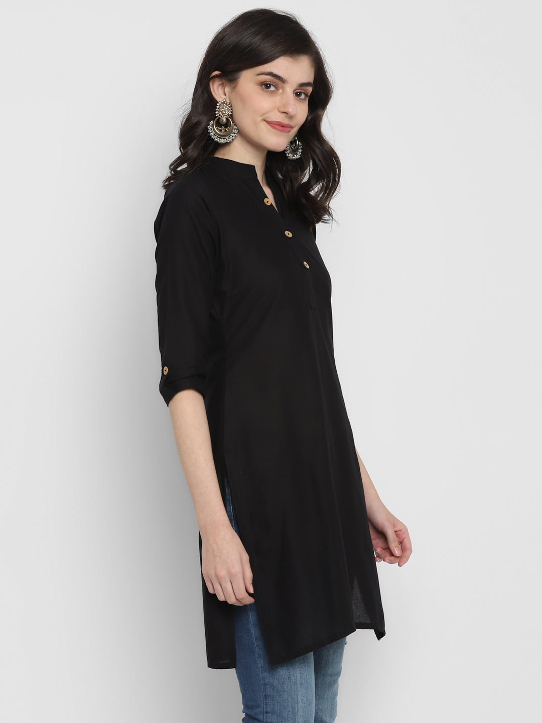 Cotton Kurti with Traditional Sleeves for Women