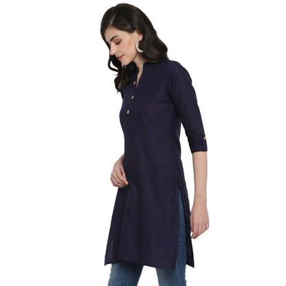 Cotton Kurti with Traditional Sleeves for Women