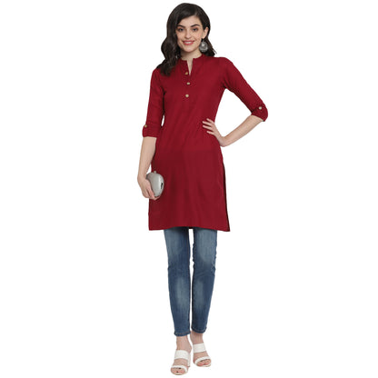 Cotton Kurti with Traditional Sleeves for Women