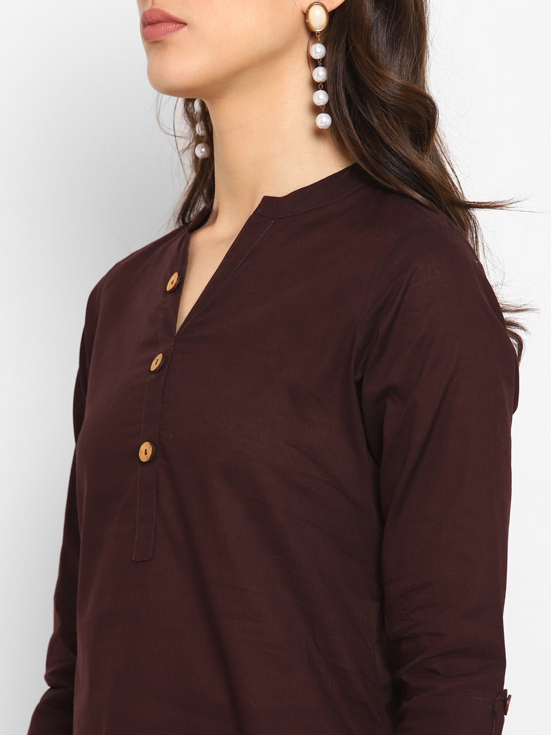 Cotton Kurti with Traditional Sleeves for Women