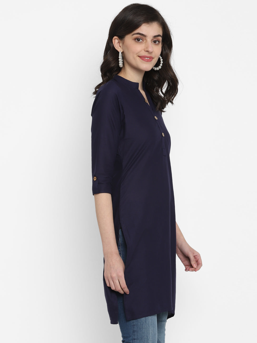 Cotton Kurti with Traditional Sleeves for Women