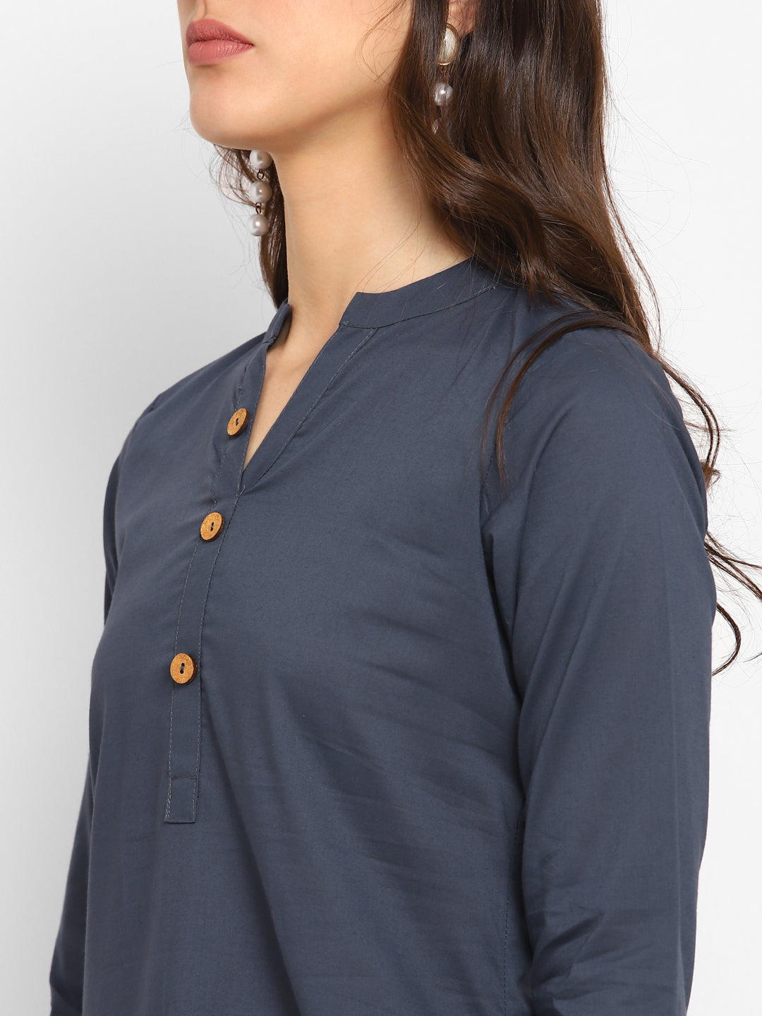 Cotton Kurti with Traditional Sleeves for Women