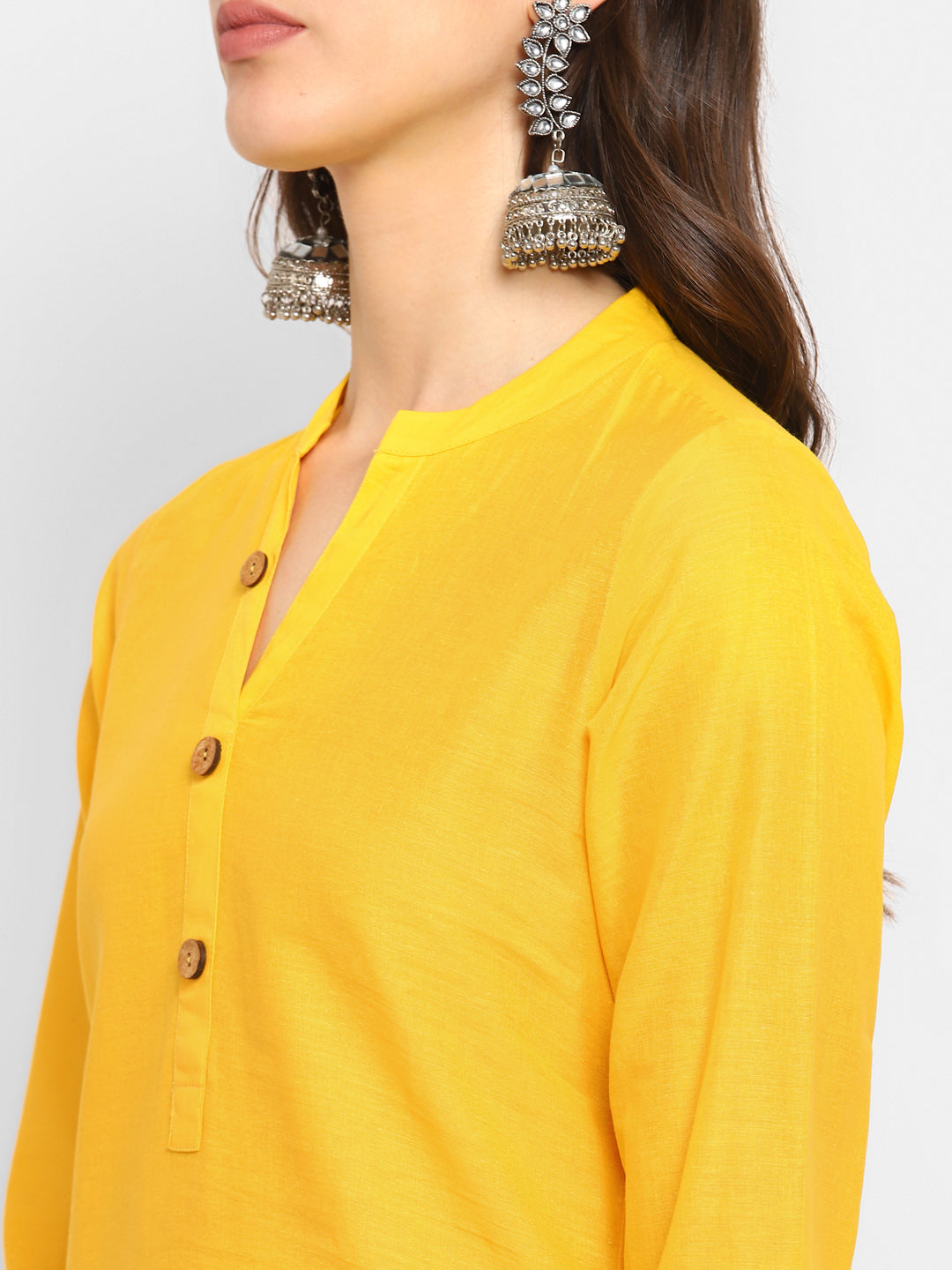 Cotton Kurti with Traditional Sleeves for Women
