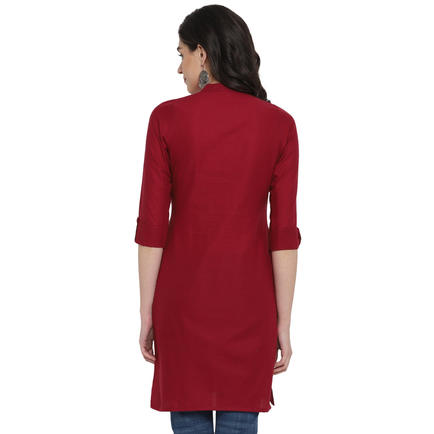 Cotton Kurti with Traditional Sleeves for Women
