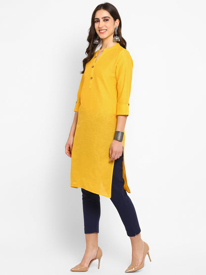 Cotton Kurti with Traditional Sleeves for Women