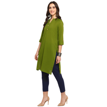 Cotton Kurti with Traditional Sleeves for Women