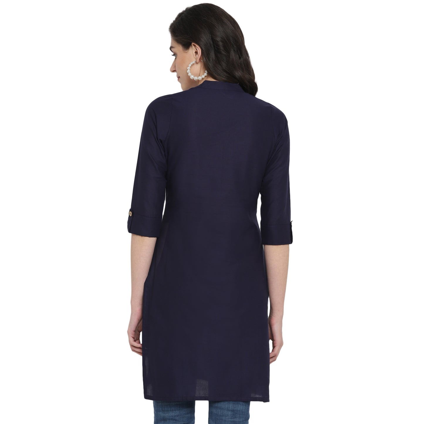 Cotton Kurti with Traditional Sleeves for Women