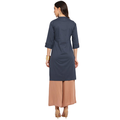 Cotton Kurti with Traditional Sleeves for Women