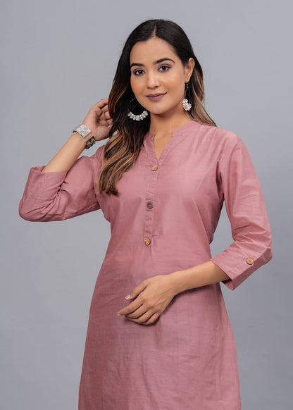 Cotton Kurti with Traditional Sleeves for Women