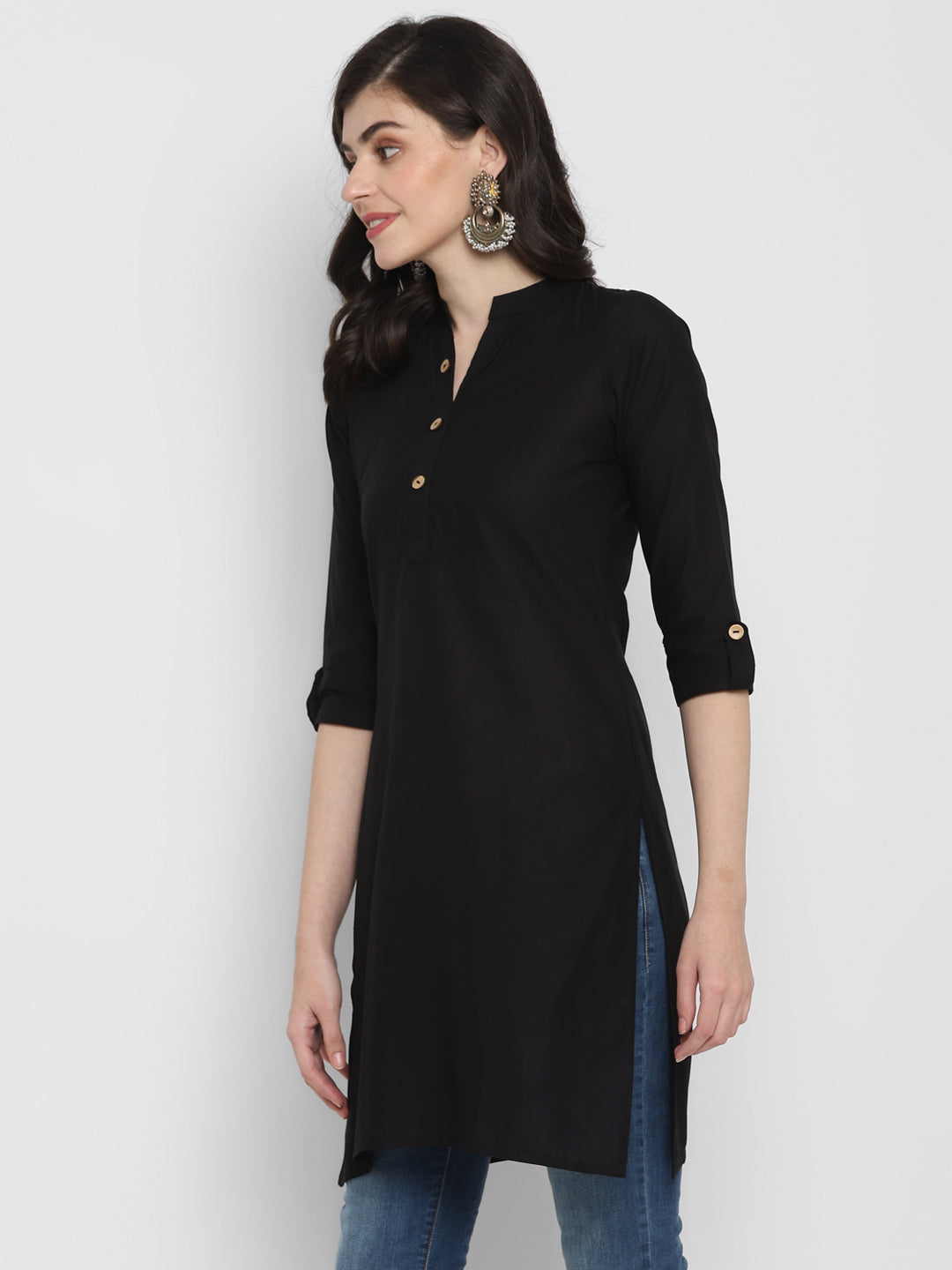 Cotton Kurti with Traditional Sleeves for Women