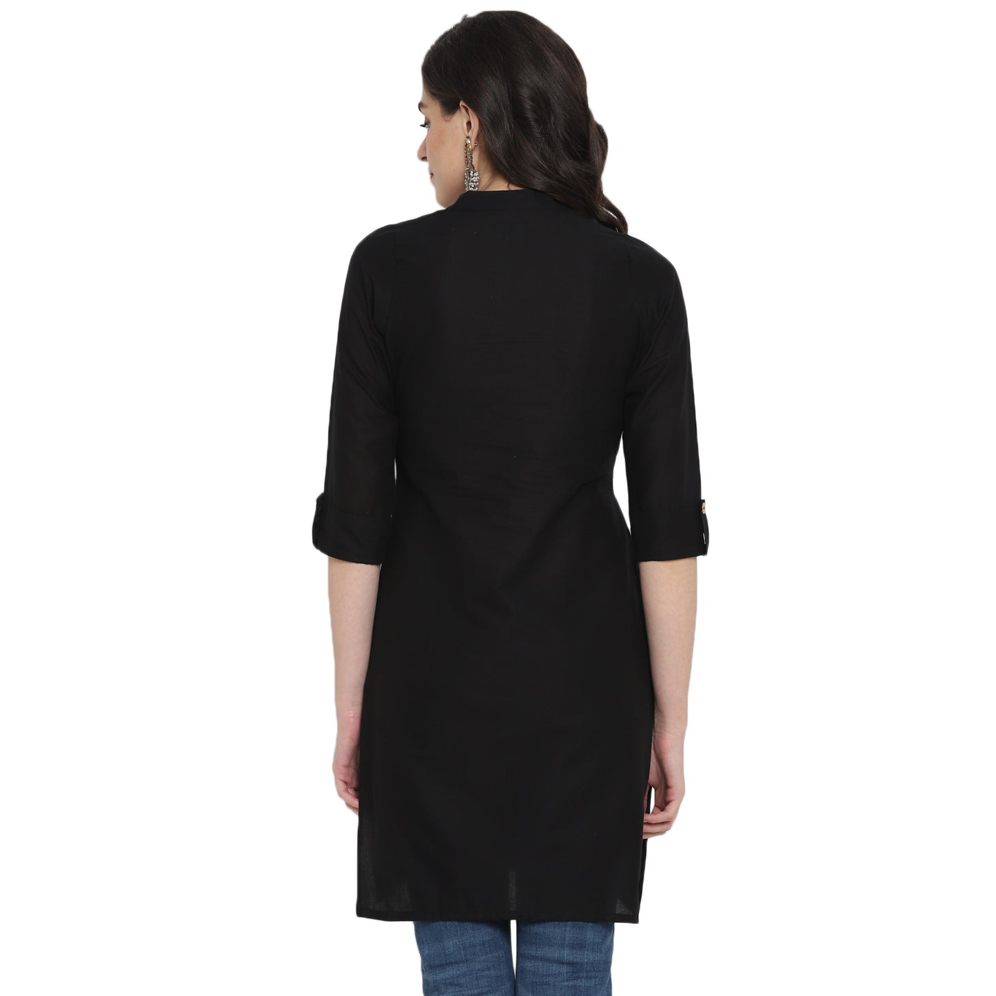 Cotton Kurti with Traditional Sleeves for Women