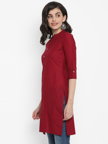 Cotton Kurti with Traditional Sleeves for Women