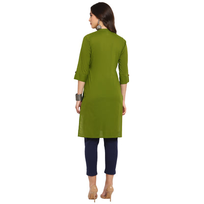 Cotton Kurti with Traditional Sleeves for Women