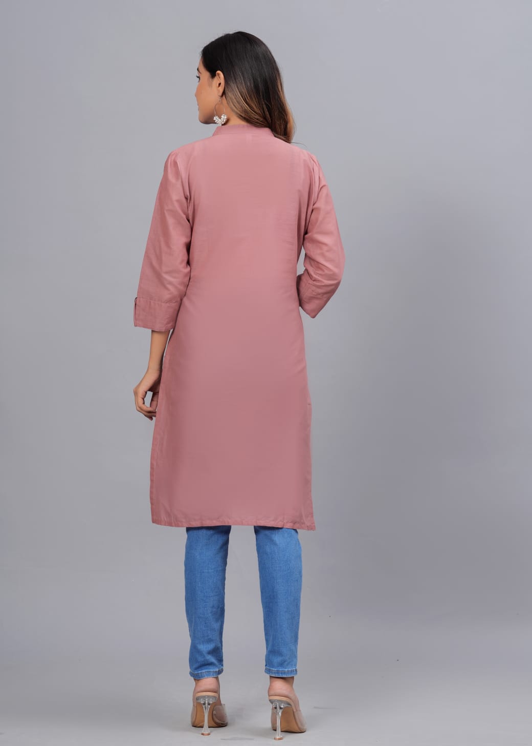 Cotton Kurti with Traditional Sleeves for Women