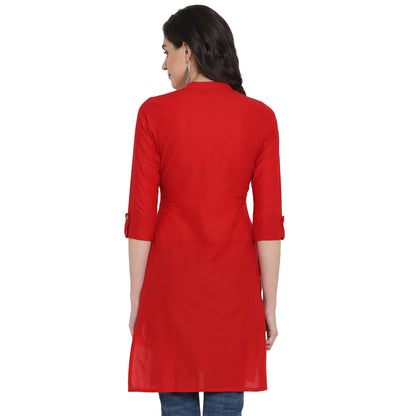 Cotton Kurti with Traditional Sleeves for Women