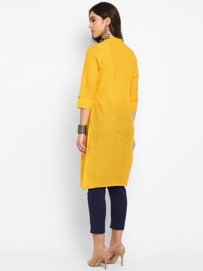 Cotton Kurti with Traditional Sleeves for Women
