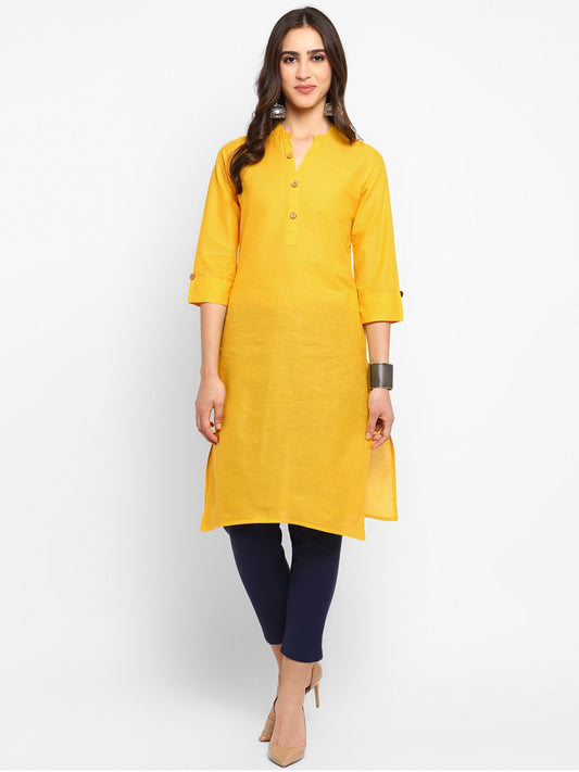 Cotton Kurti with Traditional Sleeves for Women