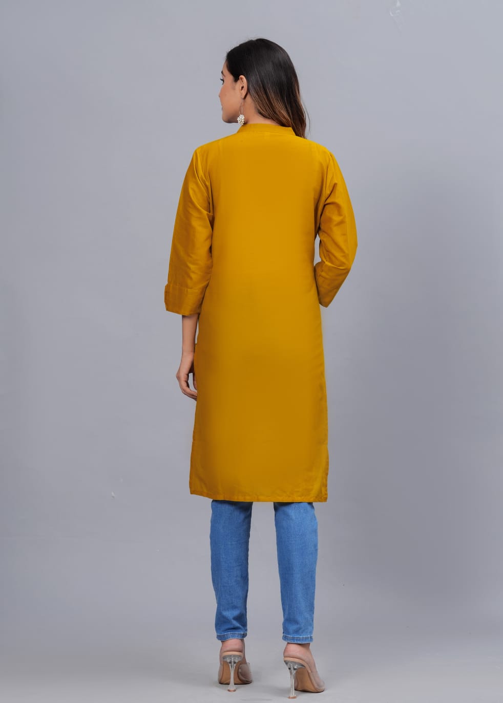 Cotton Kurti with Traditional Sleeves for Women