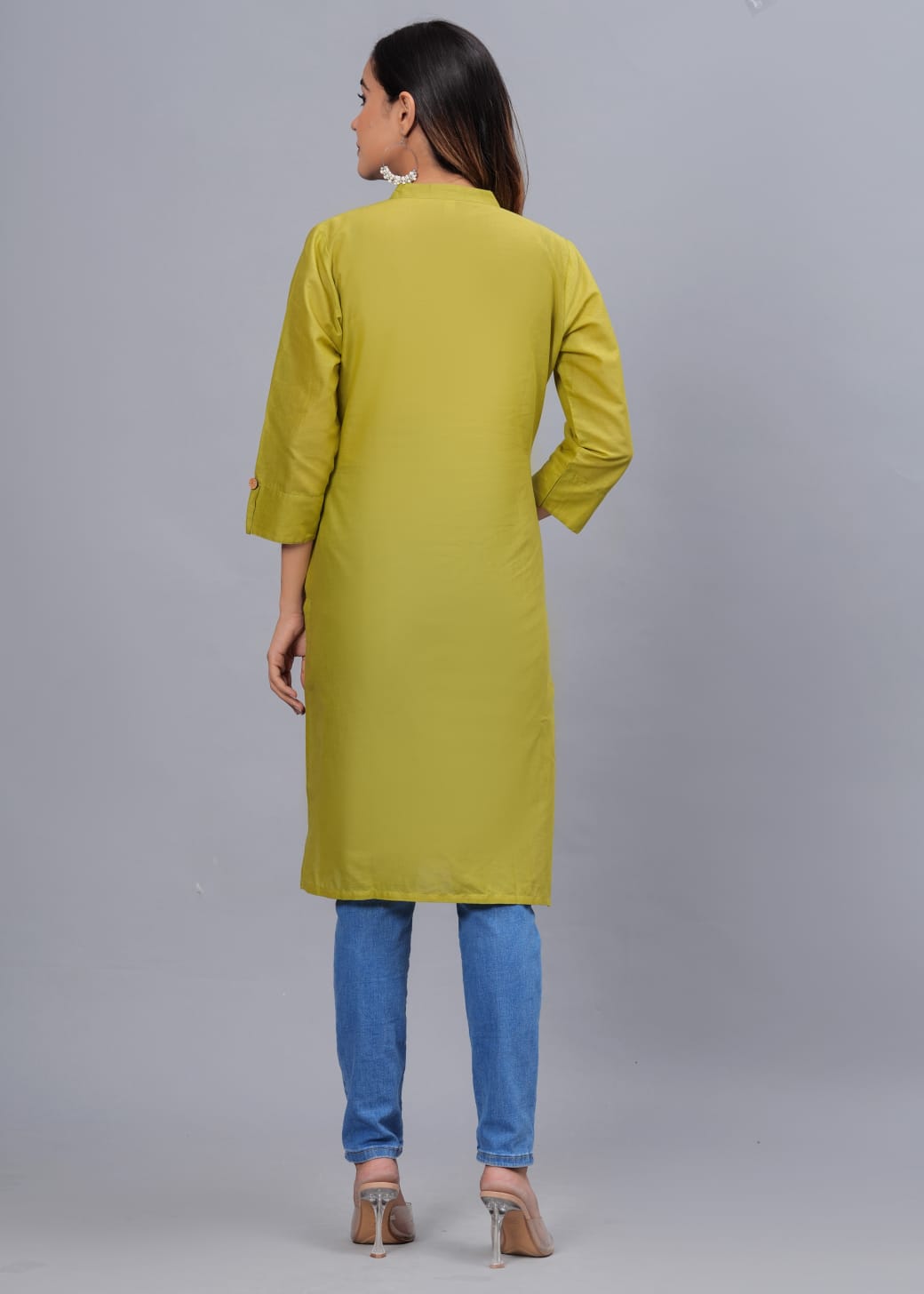 Cotton Kurti with Traditional Sleeves for Women