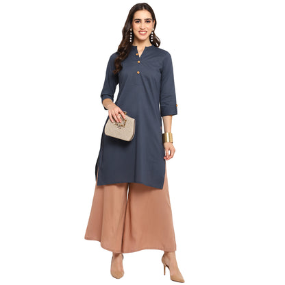 Cotton Kurti with Traditional Sleeves for Women