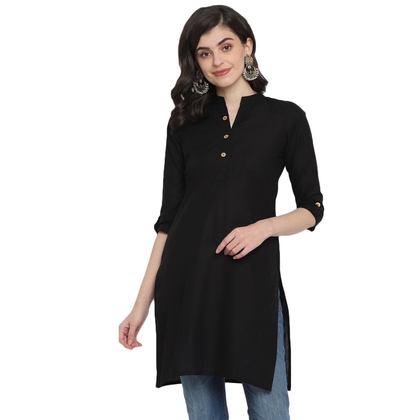 Cotton Kurti with Traditional Sleeves for Women