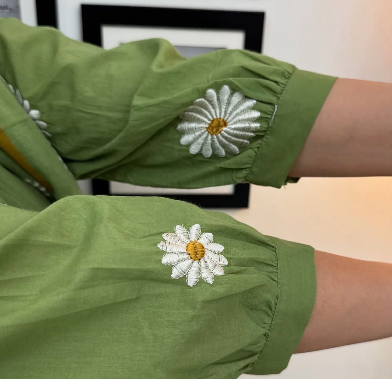 Cotton Pintex Kurti Pant Set with Malmal Printed Dupatta