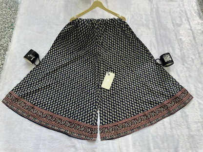 Cotton Printed Gopi Dress Set with Sharara and Malmal Dupatta