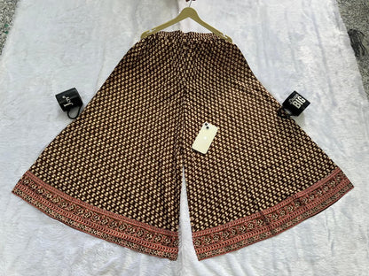 Cotton Printed Gopi Dress Set with Sharara and Malmal Dupatta