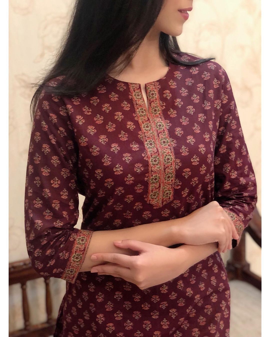 Cotton Printed Kurti Pant Set | 60×60 Cotton