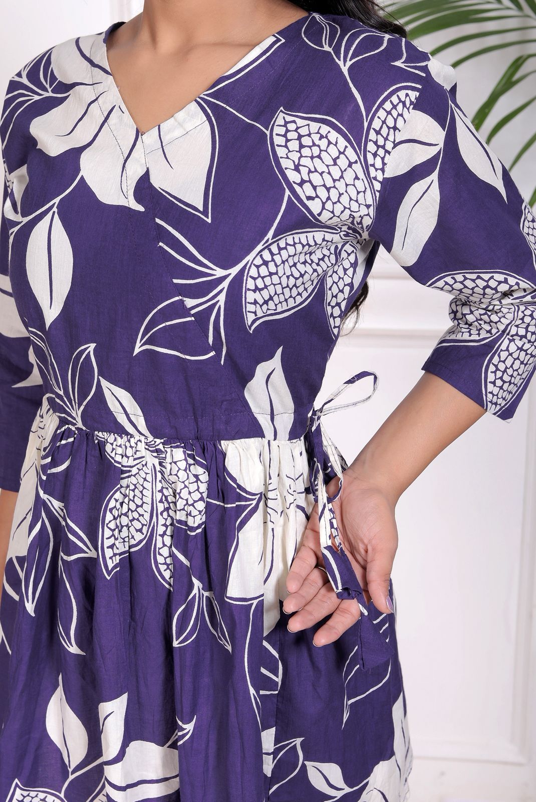 Cotton Top with Stretchable Dori for Women