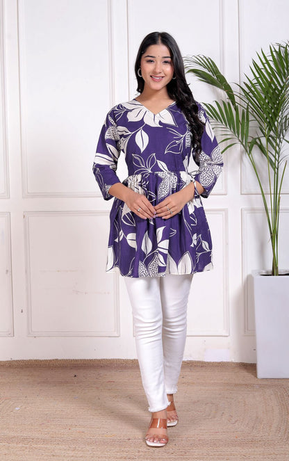 Cotton Top with Stretchable Dori for Women