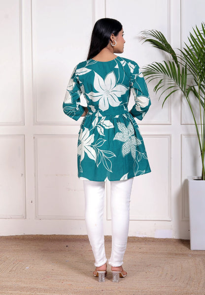 Cotton Top with Stretchable Dori for Women