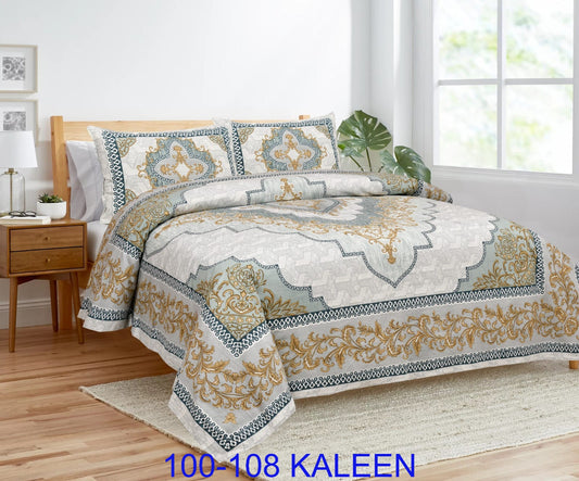 Cotton viscose Bedsheet 100x108 Inches with Pillow Covers – Stitched Sides