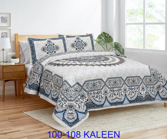 Cotton viscose Bedsheet 100x108 Inches with Pillow Covers – Stitched Sides