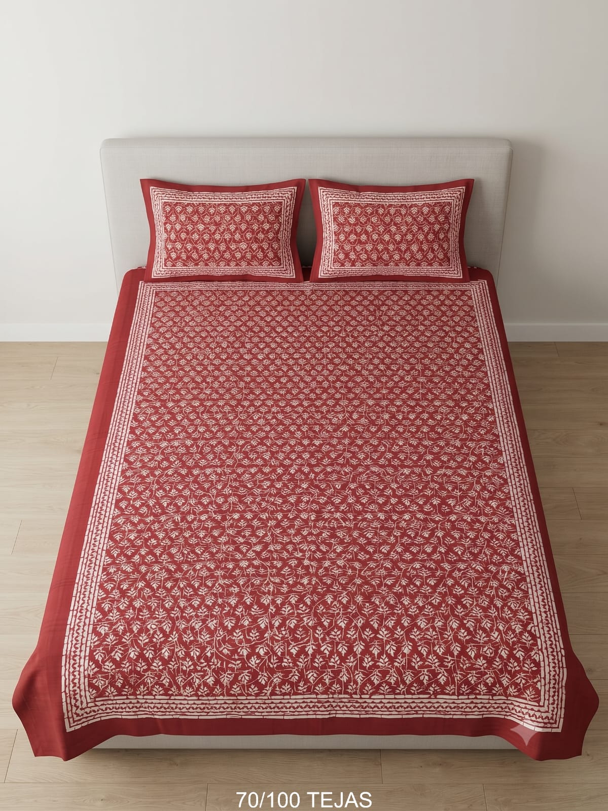 Cotton Viscose Blend Bedsheet with 2 Pillow Covers