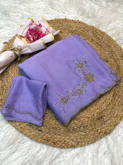 Crush Rangoli Saree with 3 Butta Work Design