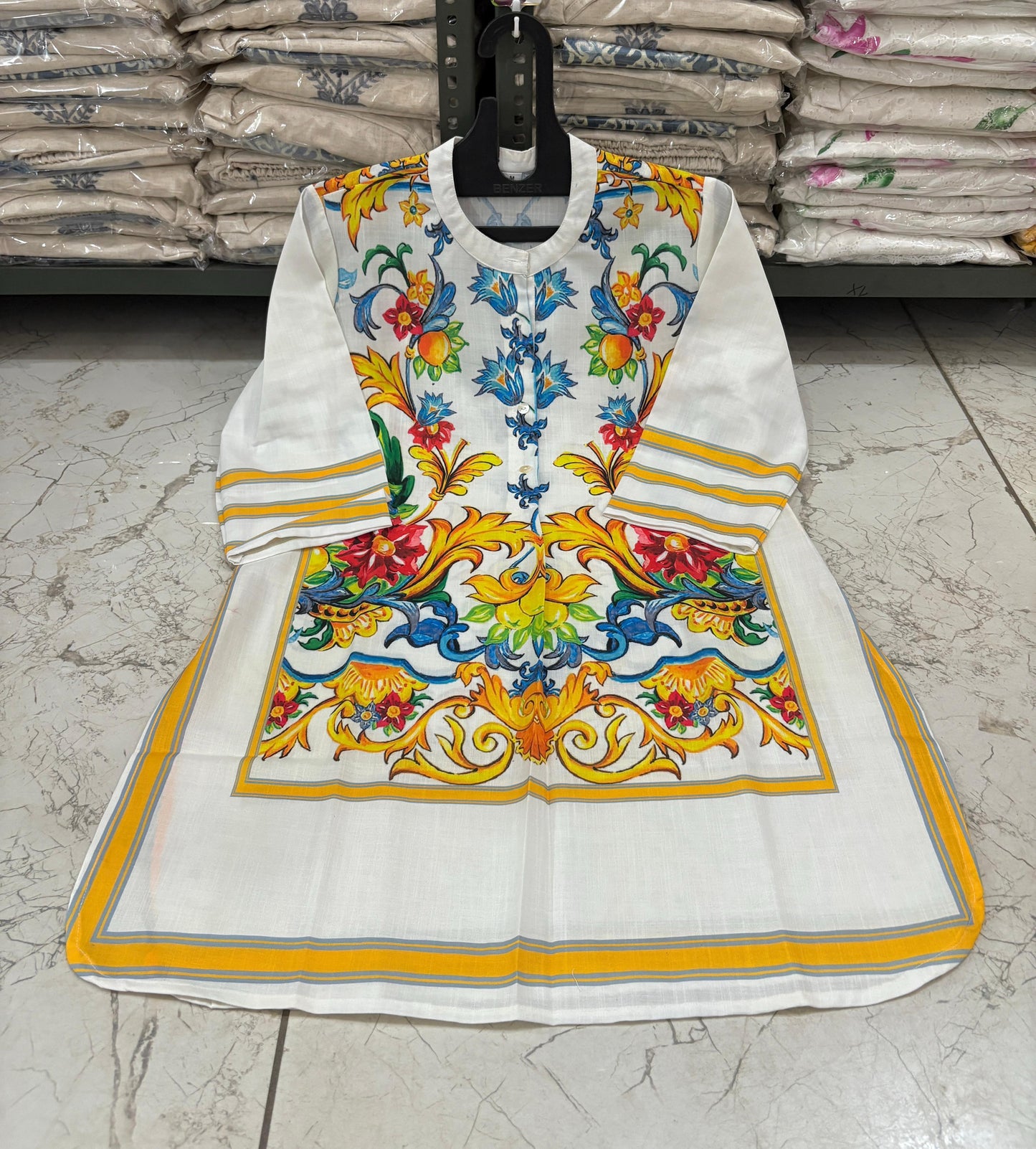 Digital Print Cotton Lilan Cord Set for Women