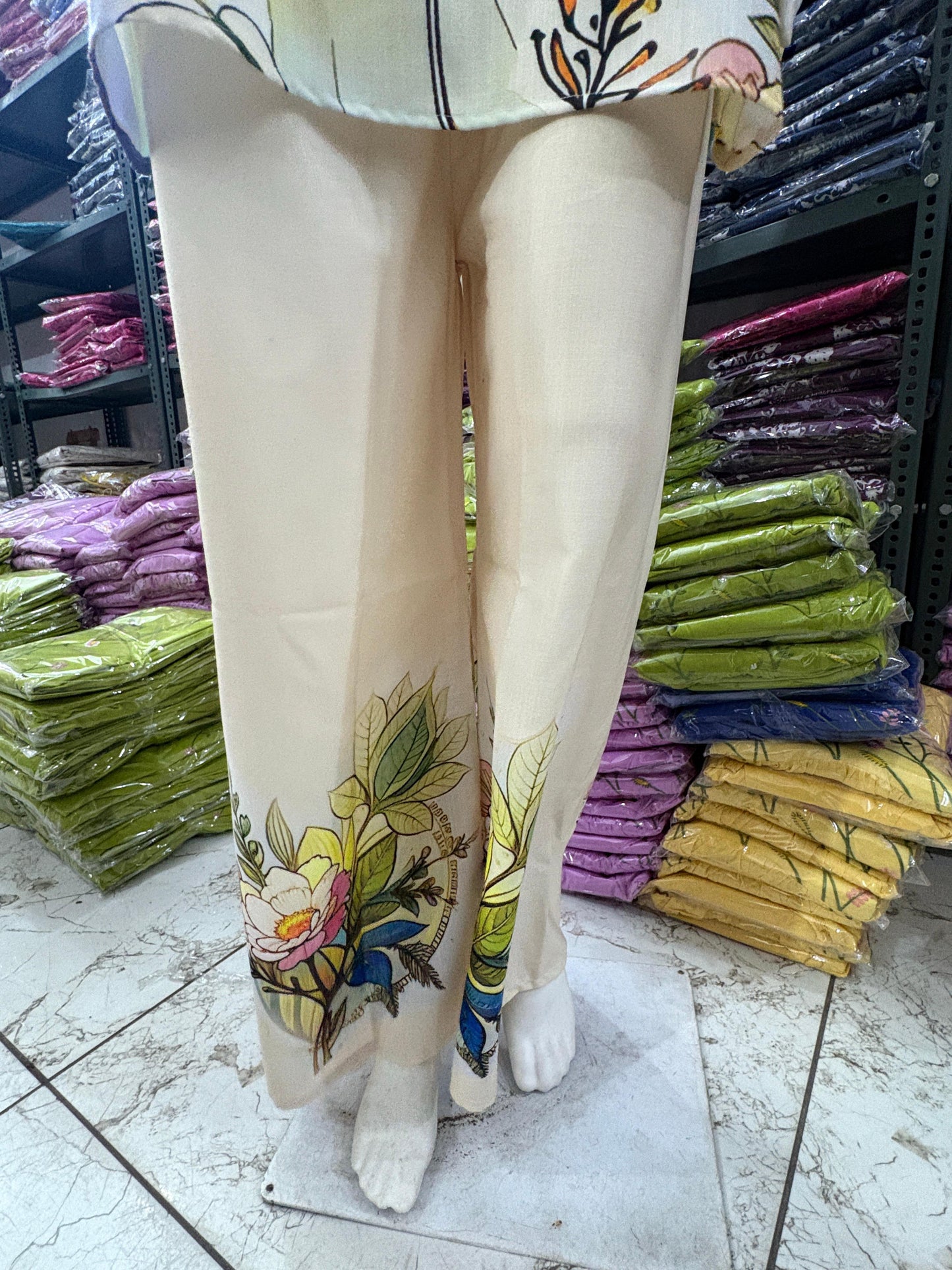 Digital Print Cotton Lilan Cord Set for Women