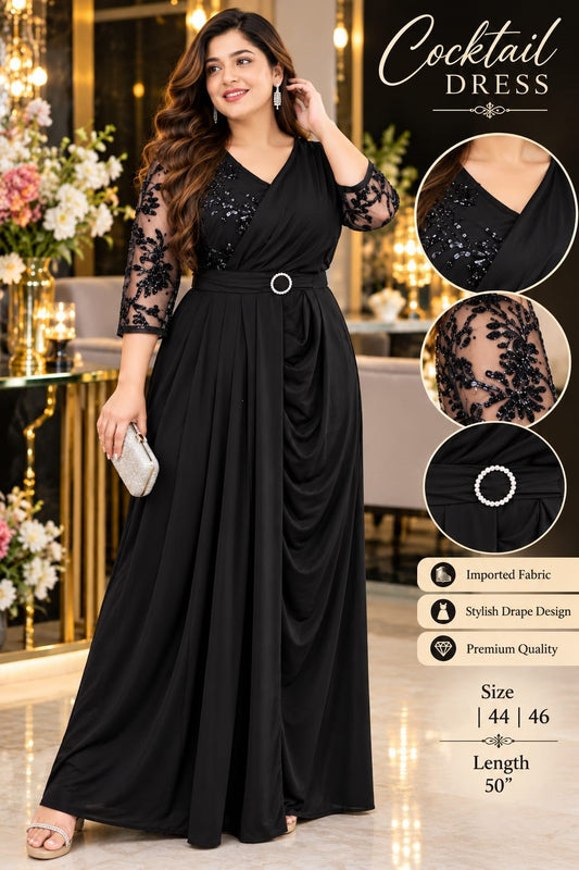 Imported Fabric Cocktail Dress for Women