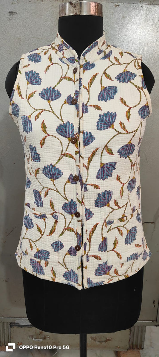 Jaipuri Quilted Reversible Cotton Jacket