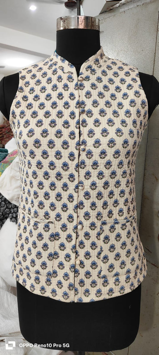 Jaipuri Quilted Reversible Cotton Jacket