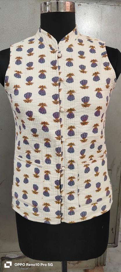 Jaipuri Quilted Reversible Cotton Jacket