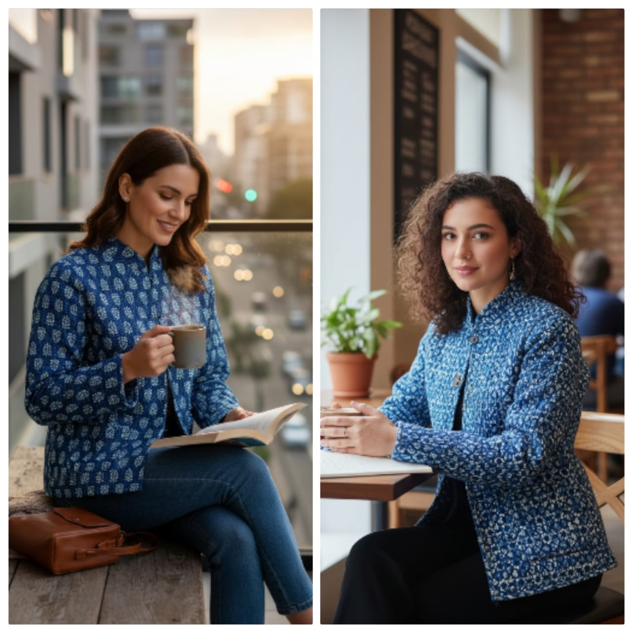Jaipuri Quilted Reversible Cotton Jacket – 28 Inch