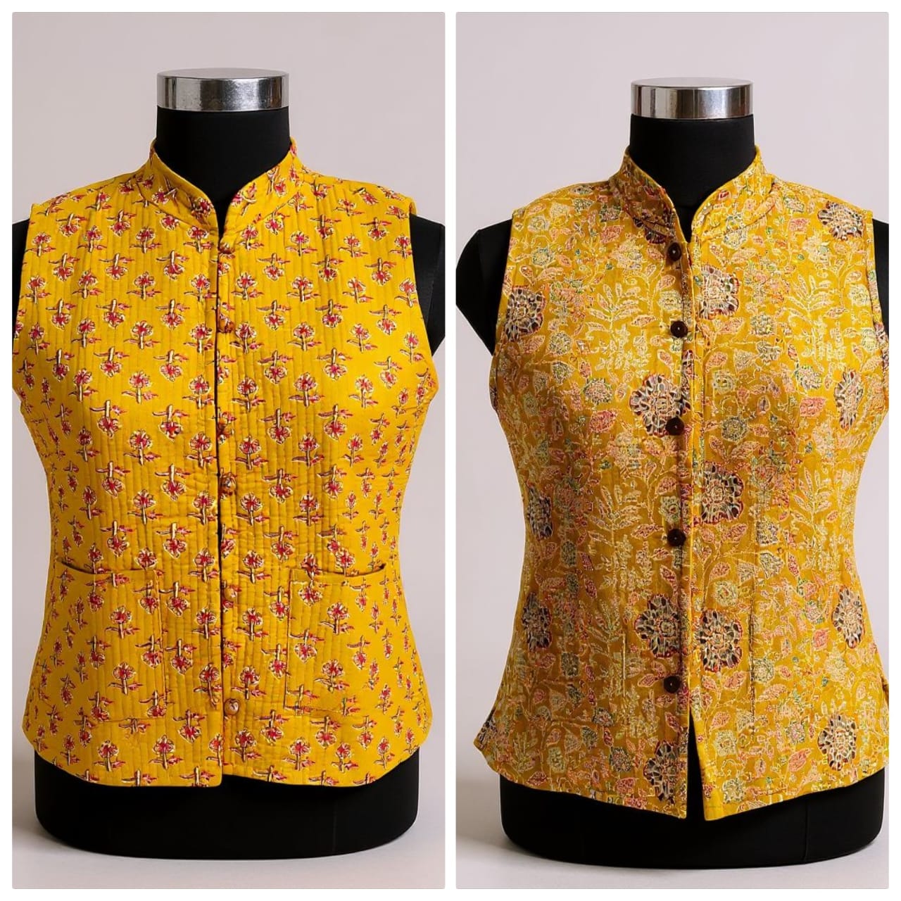 Jaipuri Quilted Reversible Cotton Jacket – 28 Inch