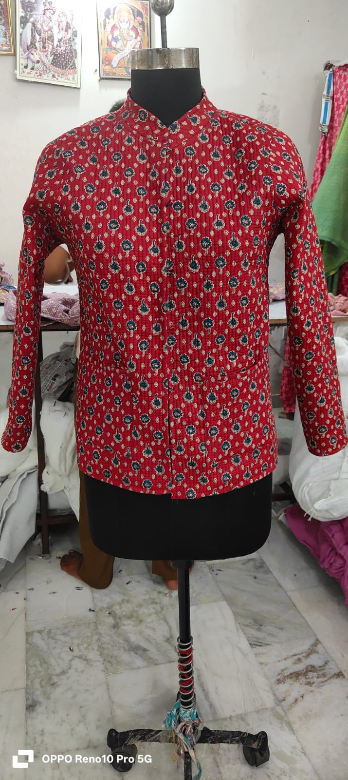 Jaipuri Quilted Reversible Cotton Jacket – 28 Inch